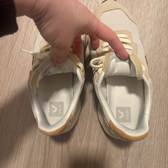 Veja Paulistana Sneakers with platform, Cream and Orange Suede Accents US 7/EU38 - Picture 7 of 9